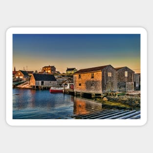 Sunset at Peggy's Cove III Sticker